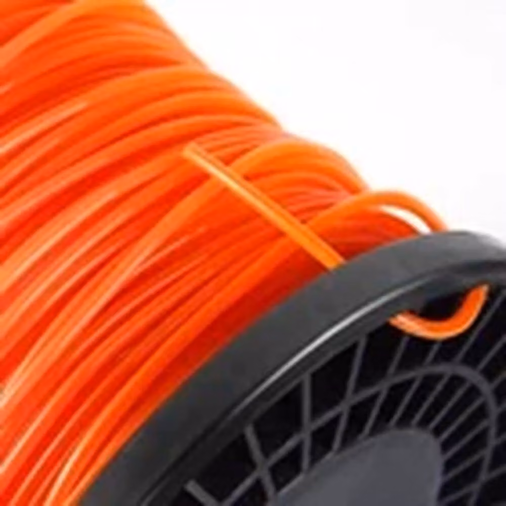 EONLION 2.4mm Round Nylon Strimmer Trimmer Line Wire, Orange, 100m – 2