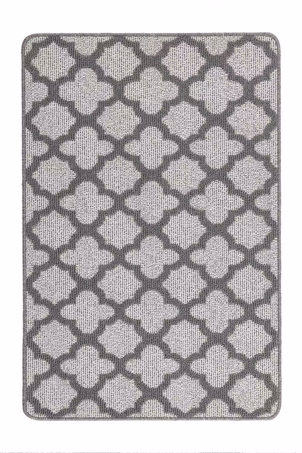 My Mat Moroccan Tile Silver and Grey Stain Resistant Non-Slip Runner, W: 67 cm, L: 150 cm – 4