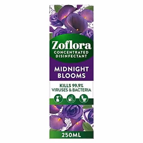 Zoflora Midnight Blooms Concentrated Multipurpose Disinfectant Liquid, 250 ml – 1