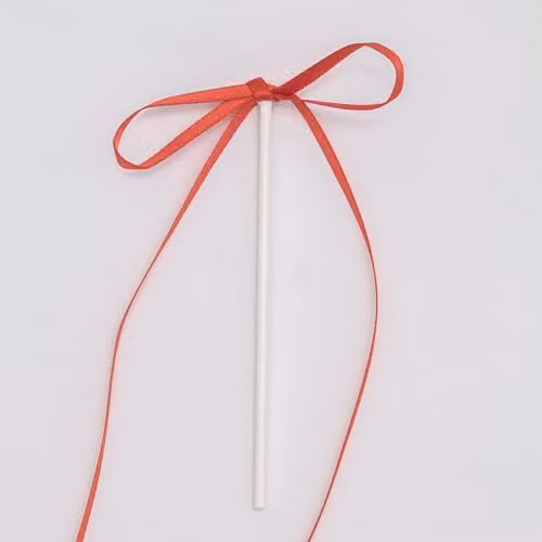 PME Red Cake Ribbon Bow Toppers, Set of 8