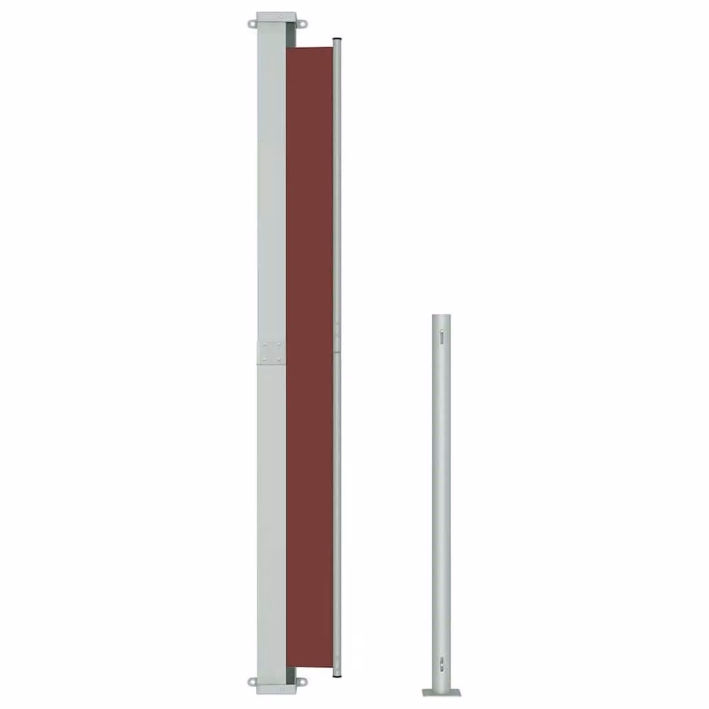 Berkfield Home Patio Retractable Side Awning, Brown, W/H: 180 x 300 cm – 3