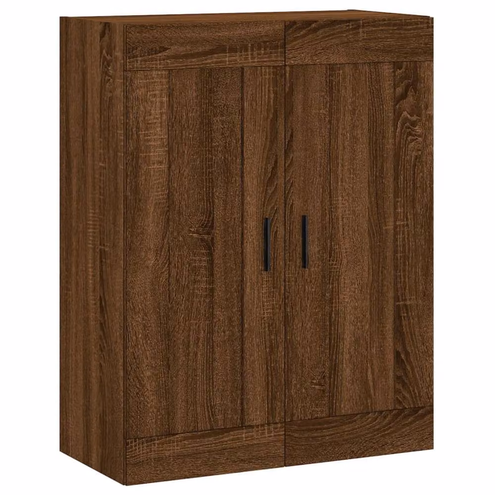Berkfield Home Set of 2 Wall Mounted Cabinets in Brown Oak, W/D/H: 90.0 x 34.0 x 69.5 cm – 4