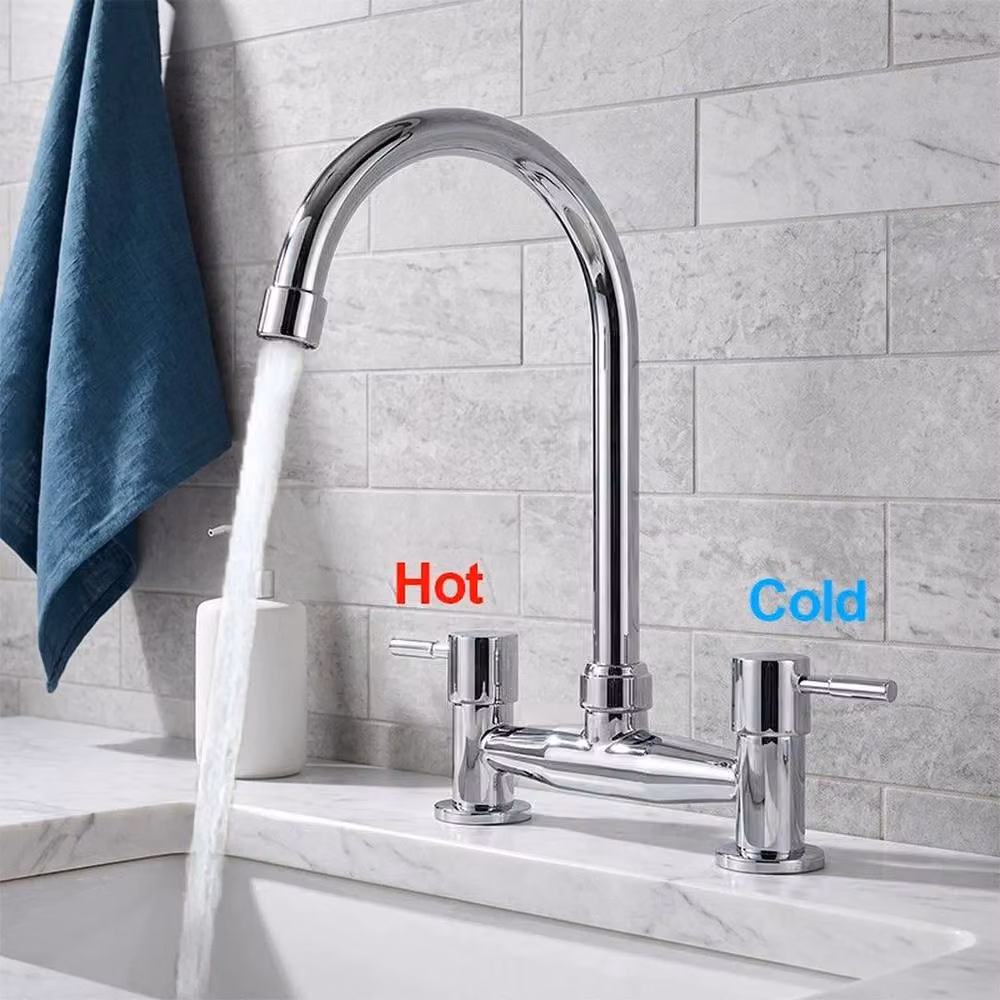 PAWNORA Chrome Single Lever Kitchen Sink Mixer Tap in Silver – 2