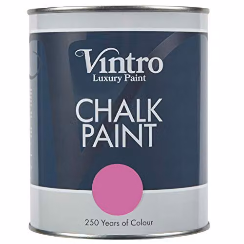 Vintro Orchid Purple and Pink Chalk Paint with Ultra Matt Finish, 1 Litre – 1