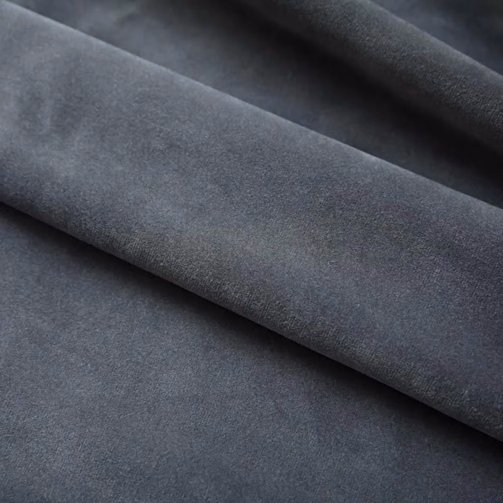 Berkfield Home Blackout Velvet Curtains, 2 Pack, Anthracite, W: 140 cm, H: 175 cm – 3