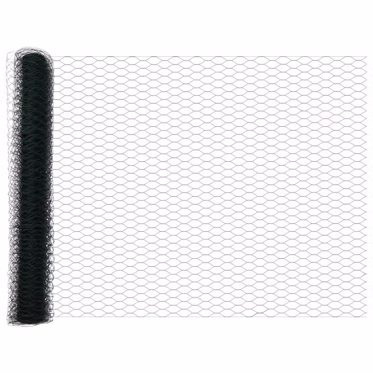 Berkfield Home Hexagon Steel Fence, Green, W: 10 m, H: 1 m
