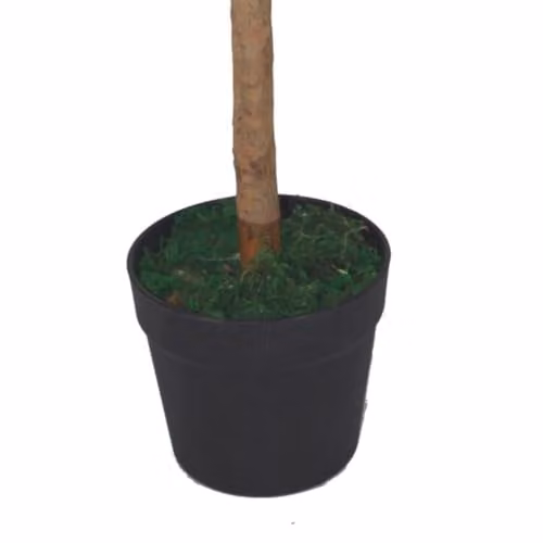 Leaf Design UK Pair of Plain Stem Artificial Bay Laurel Topiary Ball Trees, Green, Height: 120 cm – 3