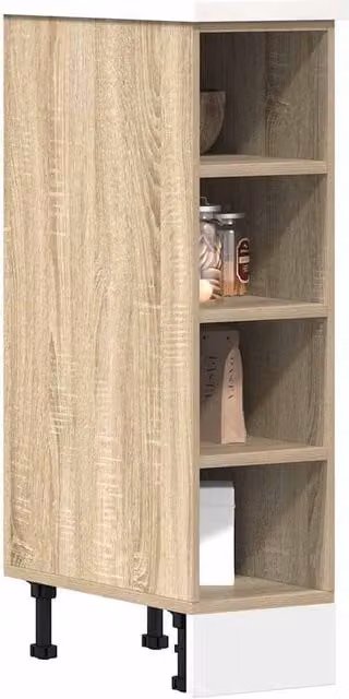 Berkfield Home Sonoma Oak Bottom Cabinet in Brown, W/D/H: 44.0 x 20.0 x 81.5 cm – 1