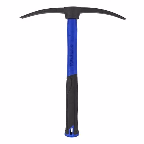 Faithfull Mortar Pick Chisel and Point with Fibreglass Shaft and Black Steel Powder-Coated Finish