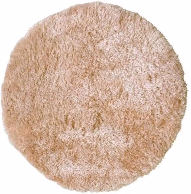 THE RUGS Soft Washable Collection Plain Shaggy Rug in Beige, W: 140 cm, D: 200 cm