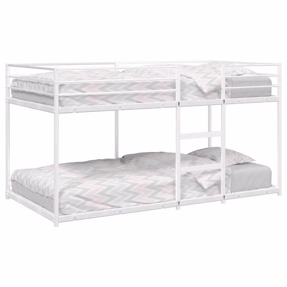 Berkfield Home White Metal Breathable Bunk Bed without Mattress W/D/H: 200 x 100 x 111 cm – 2