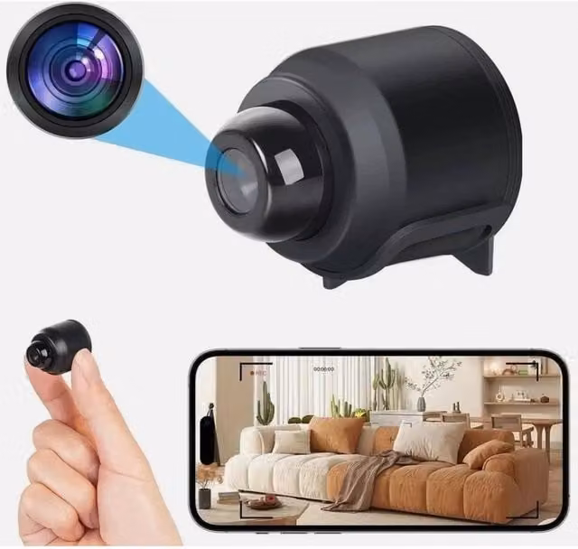 KORVIXA Home Wireless WiFi Smart Security Camera in Black – 1