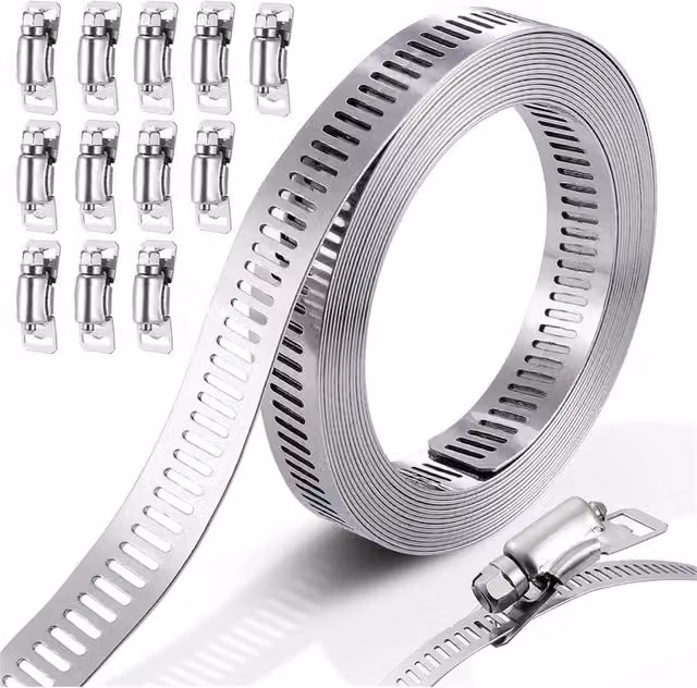 3M Kelvenix 3m Stainless Steel Adjustable Jubilee Hose Clamps in Silver