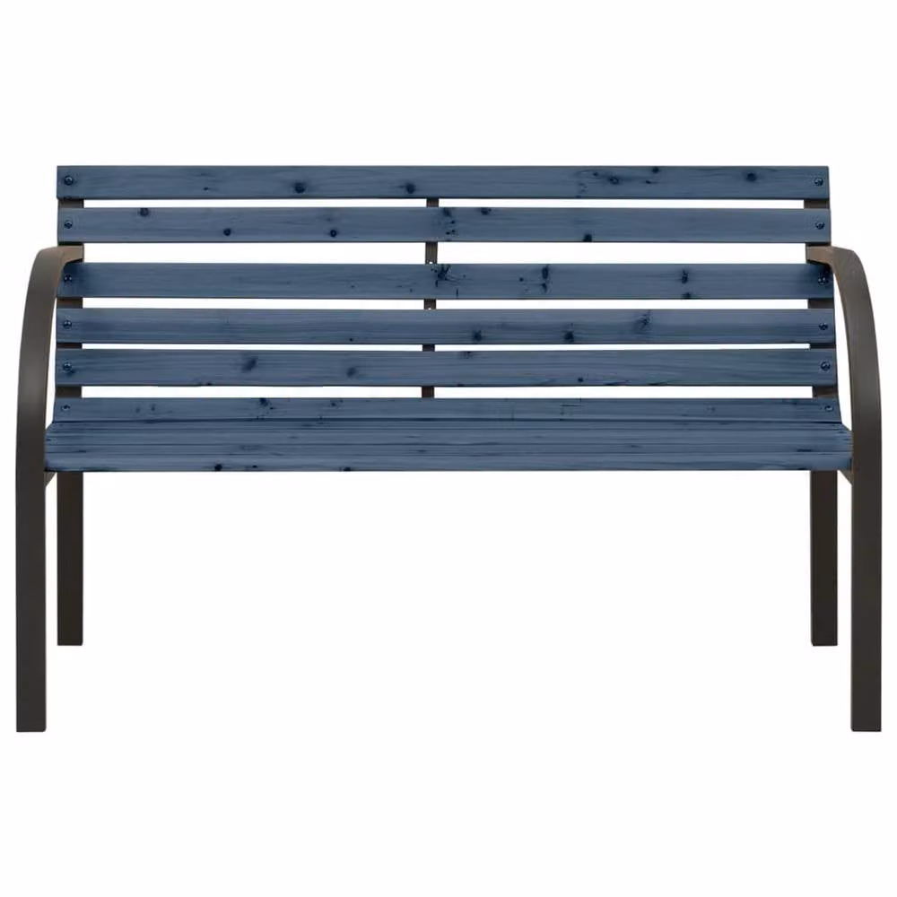 Berkfield Home Childrens Garden Bench in Grey Chinese Fir Wood, Width: 81 cm – 1