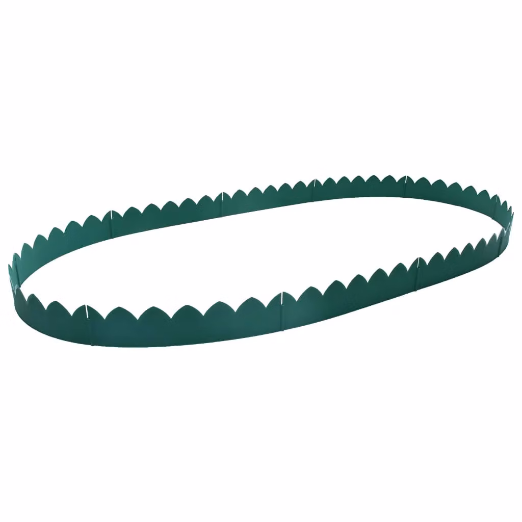 Berkfield Home Green Plastic Lawn Edgings, 10 Pieces, W/H: 65 x 15 cm – 3