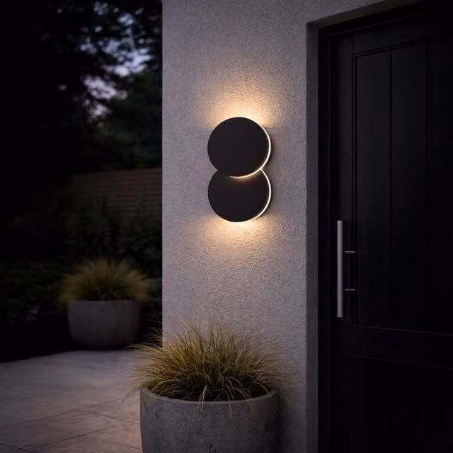 Eglo PEDERSANO Outdoor LED Wall Light, Black, IP44, Up/Down Lighting – 1