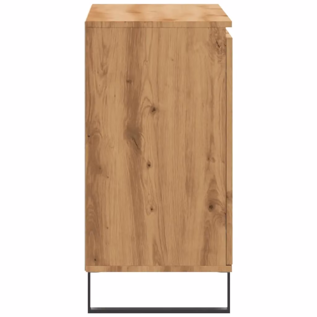 Berkfield Home Artisan Oak Sideboard in Brown, W/D/H: 104 x 35 x 70 cm – 4