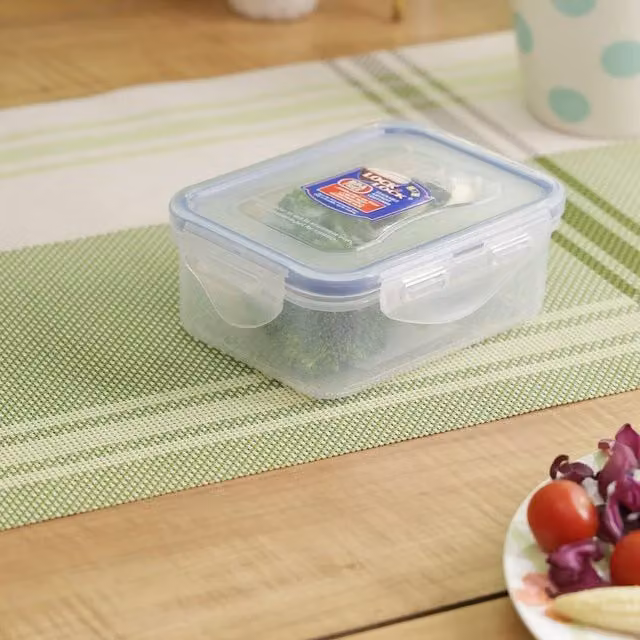 Lock & Lock Airtight and Leakproof Transparent Plastic Food Container, 470ml