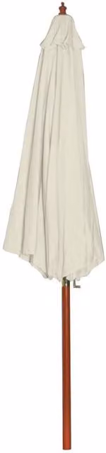 Berkfield Home Parasol in White, W/D/H: 300 x 300 x 258 cm