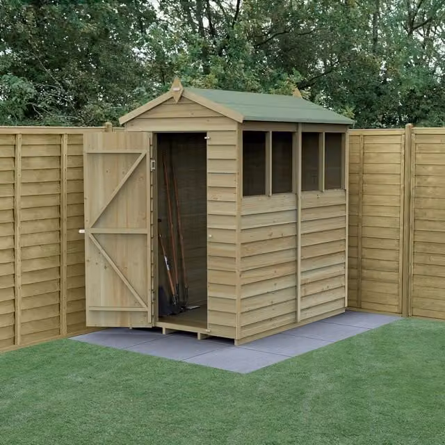 4LIFE Apex Wood Garden Shed in Brown