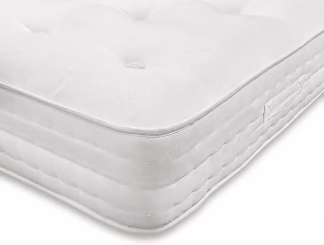 ASC Cashmere Pocket 2000 Euro Size Mattress in White, W: 140 cm, L: 200 cm