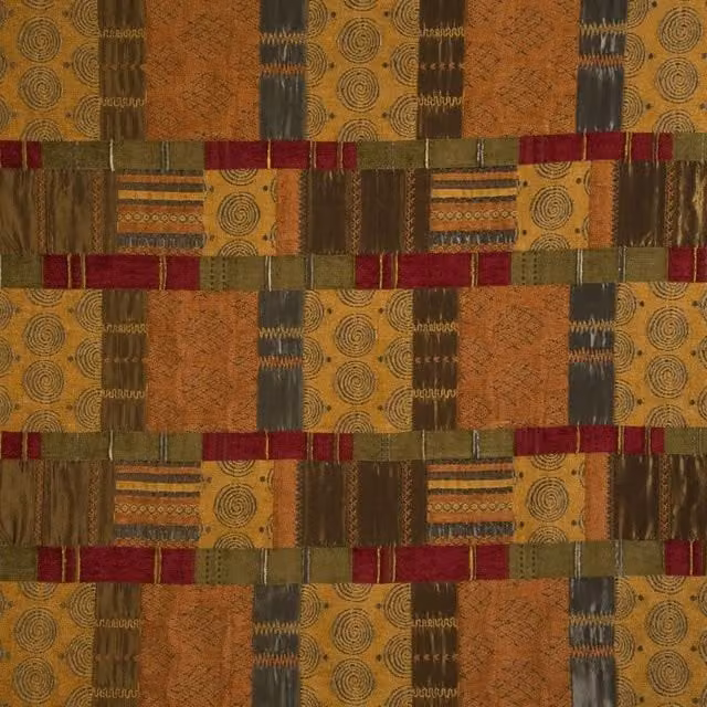 Terrys Prague Fabric in Terracotta and Multicolour for Adults