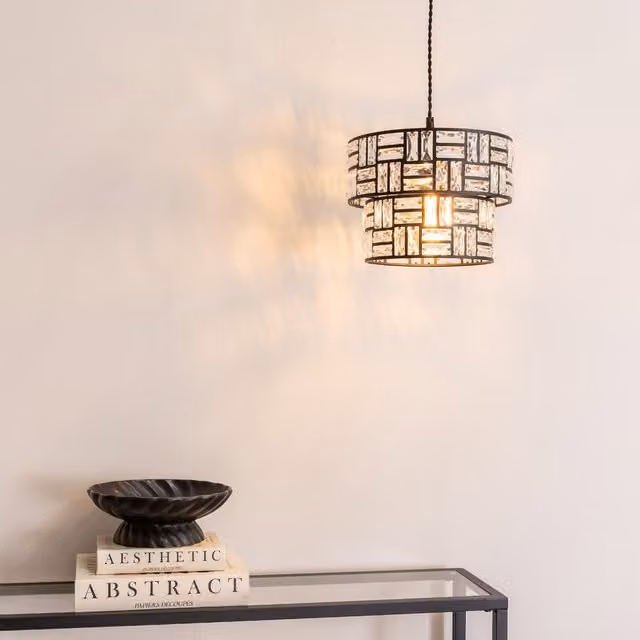 Elise Jewel Easy Fit Lampshade in Black