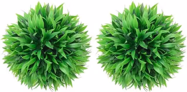 Berkfield Home Artificial Green Boxwood Balls, 2 Pack, Diameter: 20 cm – 1
