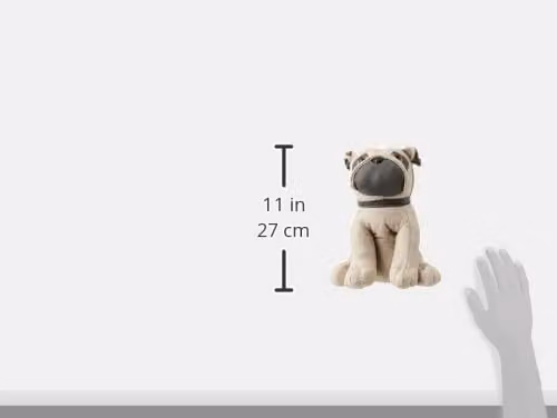Paoletti Essentials Pug Novelty Doorstop in Multicolour and Beige, W/D/H: 23 x 15 x 24 cm – 2