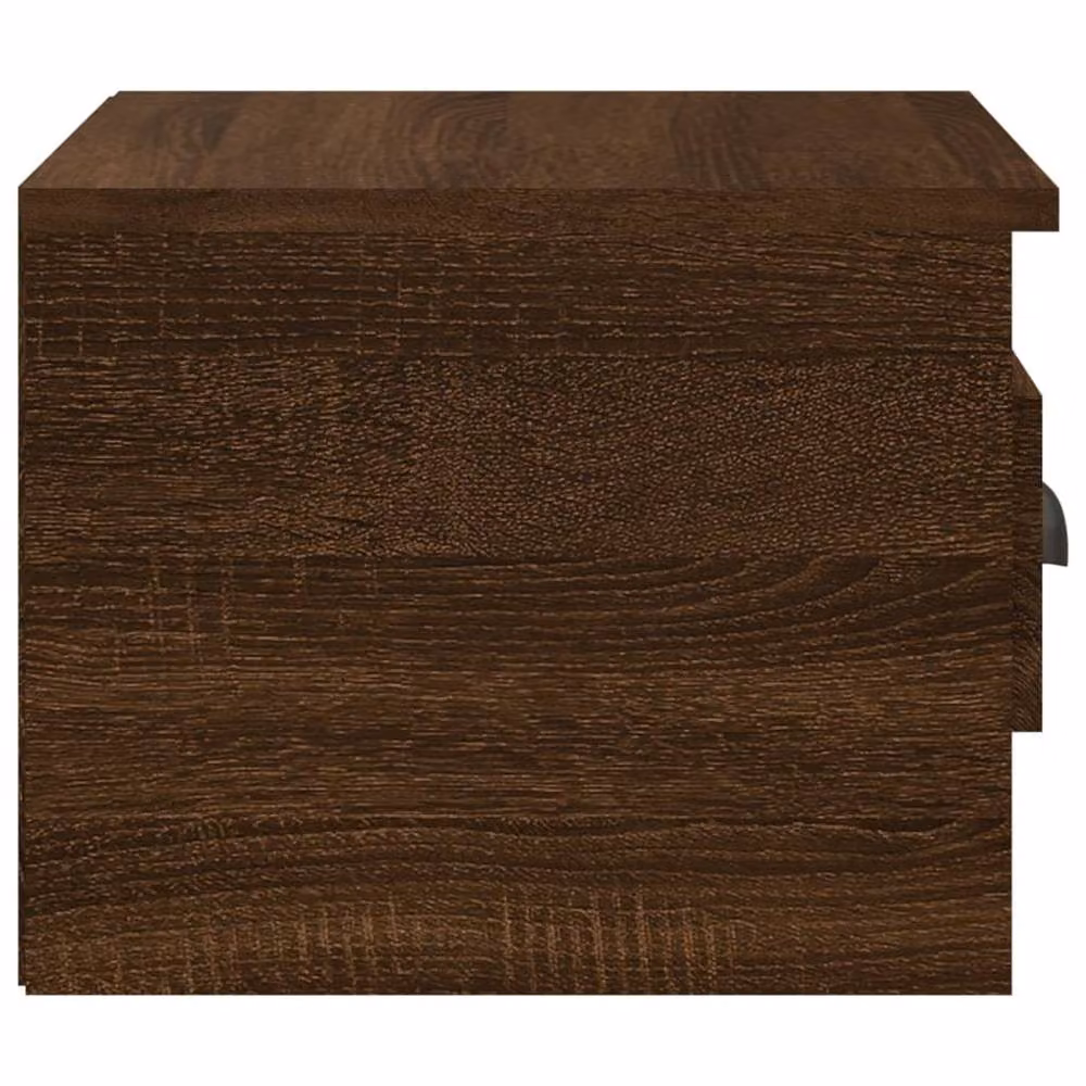 Berkfield Home Elegant Wall-mounted Bedside Cabinets, 2 Piece Set, Brown Oak, W: 41.5 cm, D: 36 cm, H: 28 cm – 5