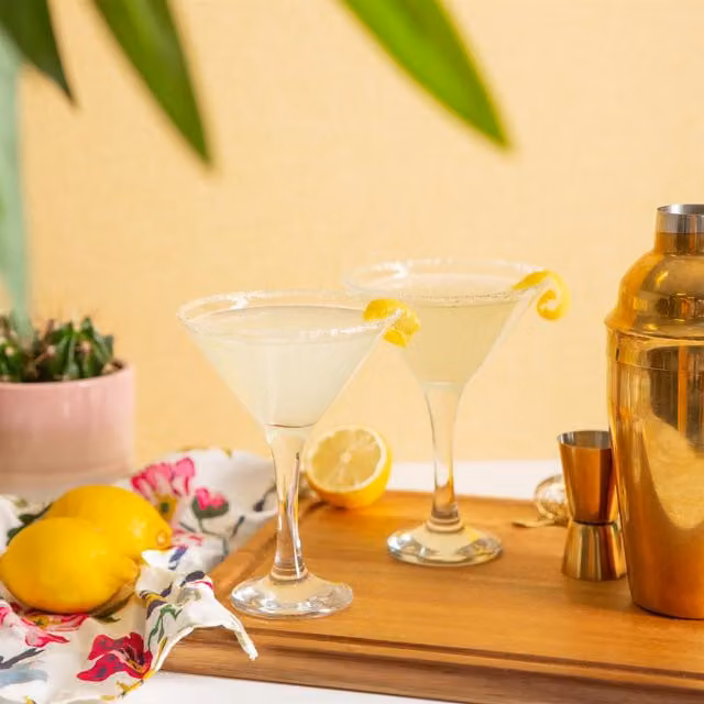 Rink Drink Transparent Cocktail Glasses, Set of 6, 175 ml