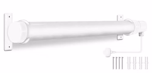 Prem-i-air 135W White Wall Mounted Tubular Heater with Frost and Overheat Protection – 1