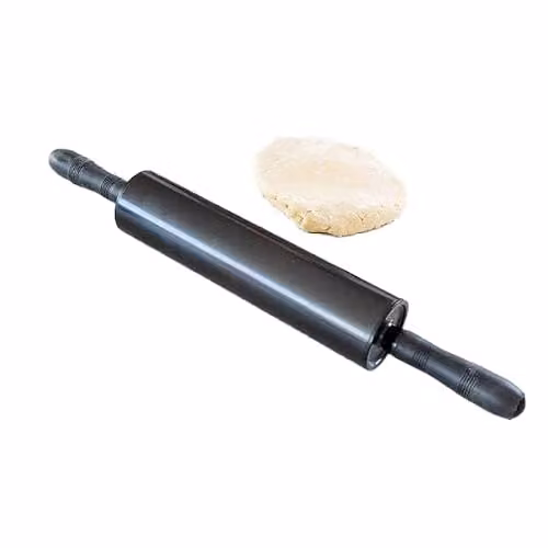 KitchenCraft Non-Stick Metal Revolving Rolling Pin, Black – 3