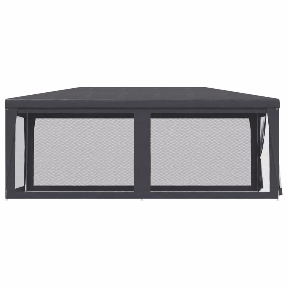 Berkfield Home Party Tent with 6 Mesh Sidewalls in Anthracite, W: 6 m, D: 3 m, H: 3 m – 4