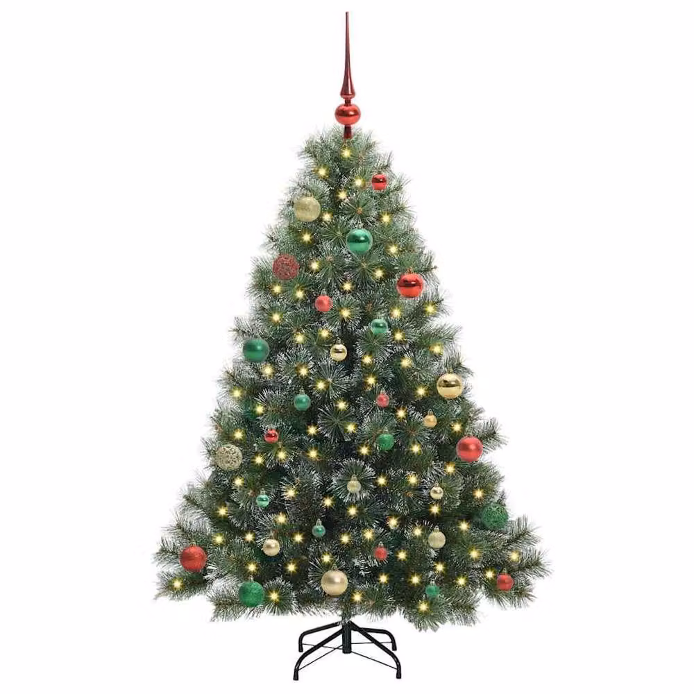 Berkfield Home Artificial Green Christmas Tree with 150 LEDs, Height: 150 cm – 3
