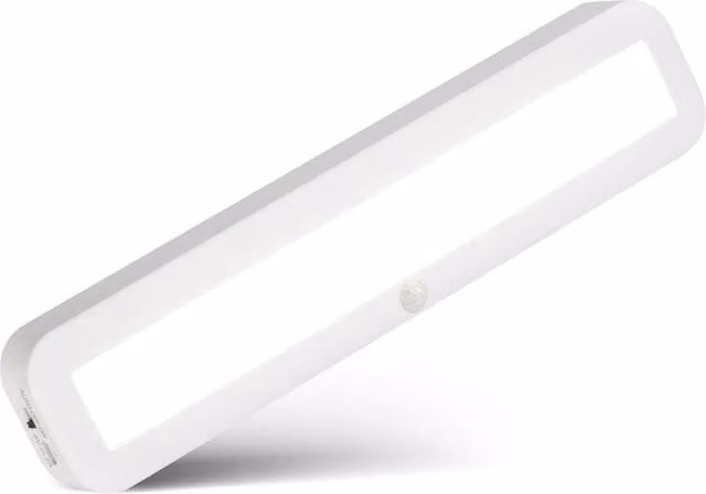 Briloner White Rechargeable LED Under Cabinet Light with Motion and Dusk Sensor, W/D/H: 30.5 x 6.5 x 2 cm