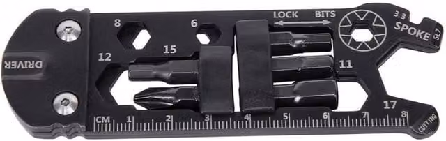 KDMD Black and Multicolour Steel Bike Multi-Function Tool