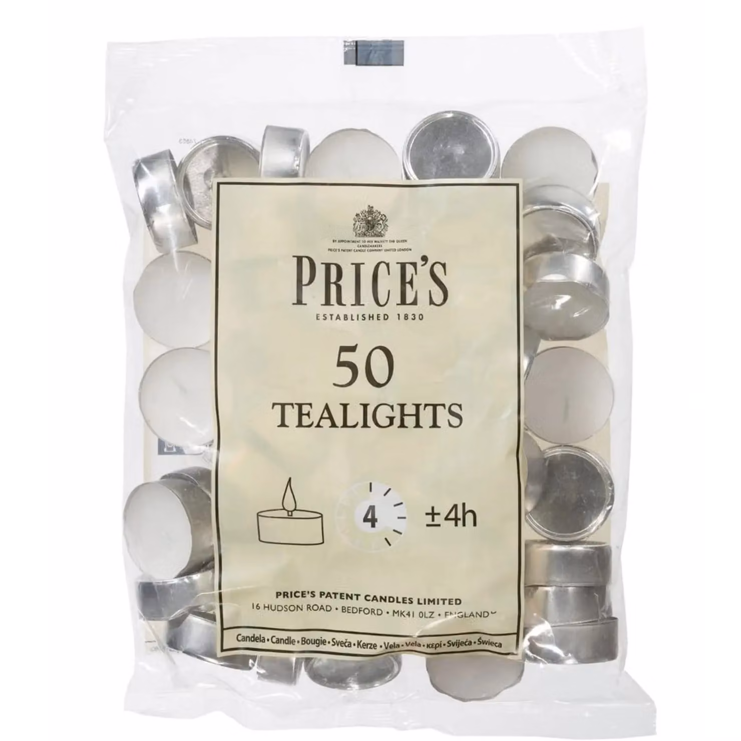 Prices White Wax Tealights, 50 Pack – 2