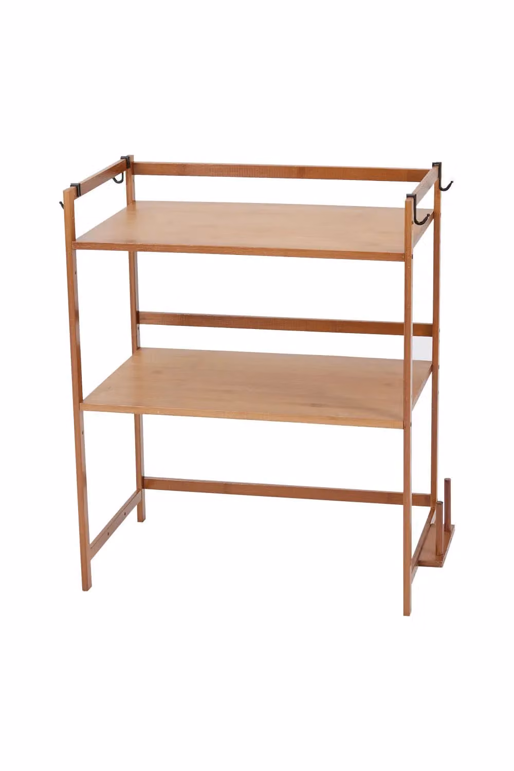 Living and Home 3-Tier Wooden Kitchen Spice Rack and Microwave Oven Organiser in Brown and Sand – 2