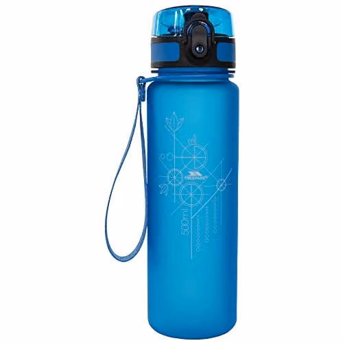 Trespass Flintlock BPA-Free Plastic Flip Sports Bottle in Blue – 1