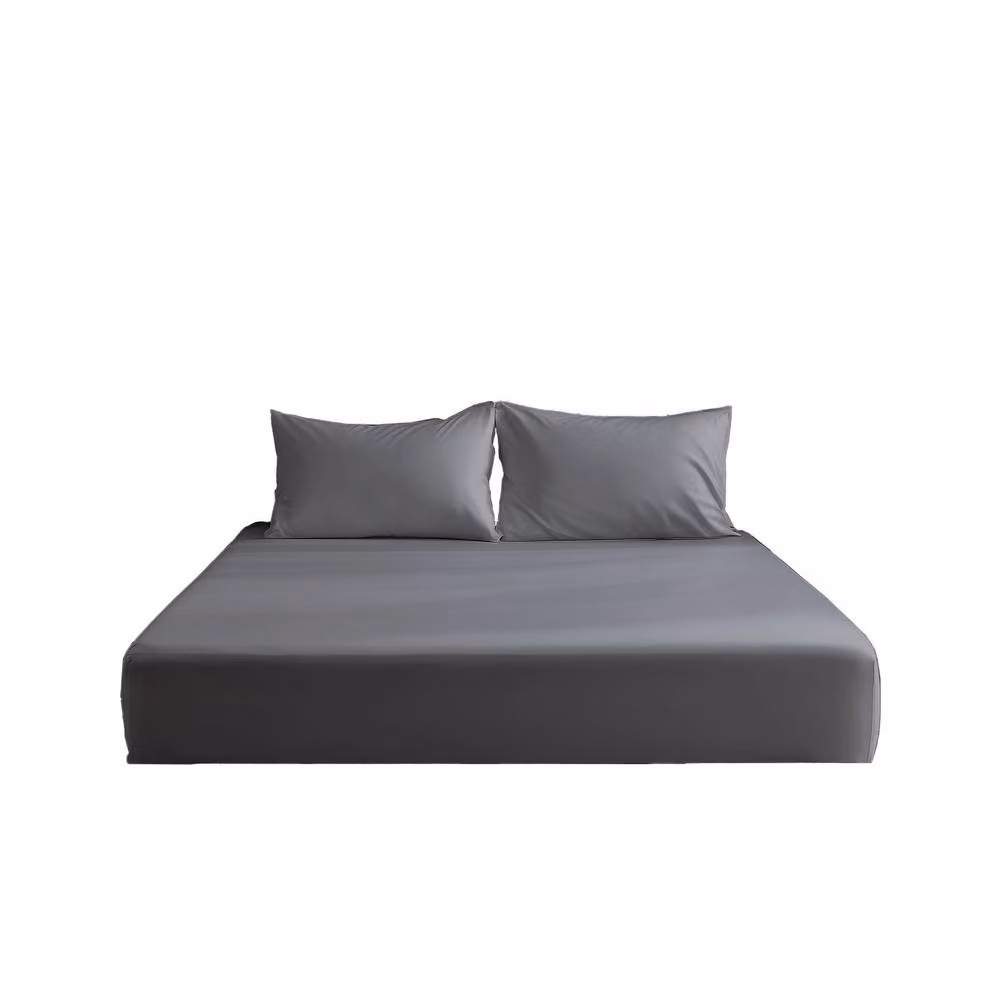 Snug City Grey 200 Thread Count Cotton Extra Deep Fitted Sheet, W/D/H: 180 x 200 x 40 cm – 2