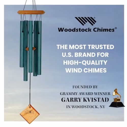 Woodstock Chimes Chimes of Polaris Wind Chime, Green, W/D/H: 10.16 x 10.16 x 56.0 cm – 7
