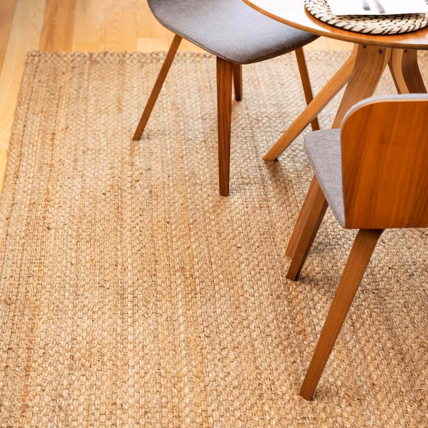 Kukoon Woven Jute Rustic Area Rug in Natural Beige and Brown, W: 160 cm, L: 230 cm – 1