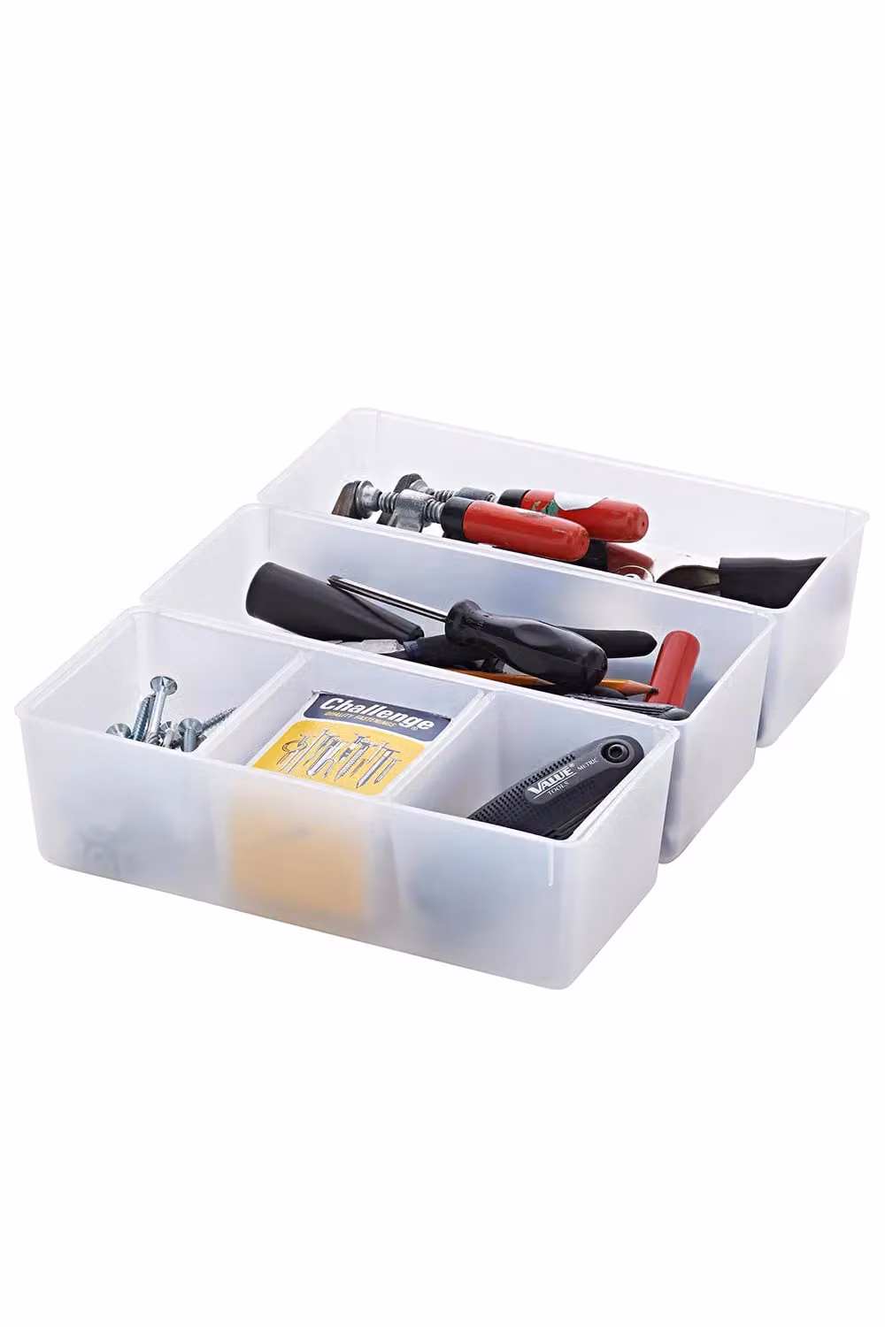 Orthex Plastic Box Inserts in Transparent and White – 2