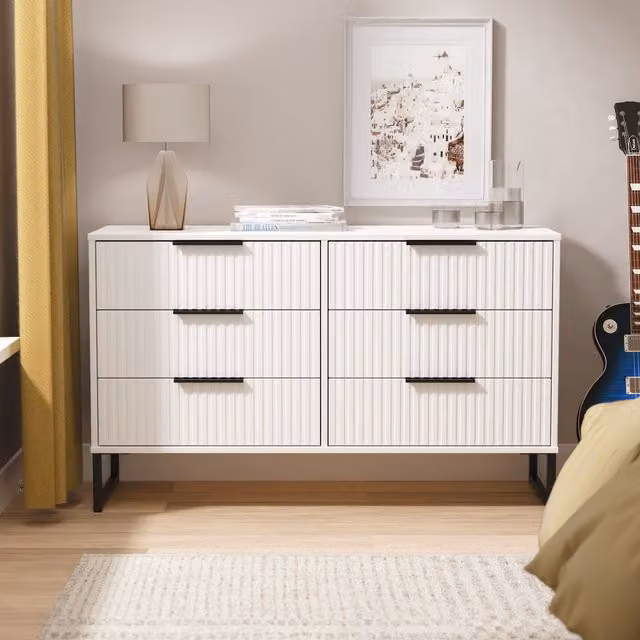 2 U Menai 6 Drawer Midi Chest in White