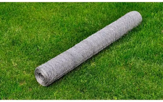 Berkfield Home Galvanised Steel Chicken Wire Fence, Silver, 0.75 m x 25 m