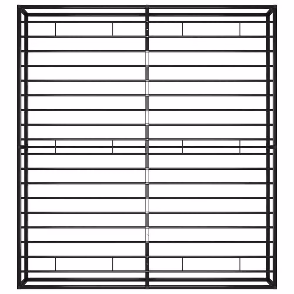 Berkfield Home Modern Metal Bed Frame, Black, W: 160 cm, L: 200 cm – 4
