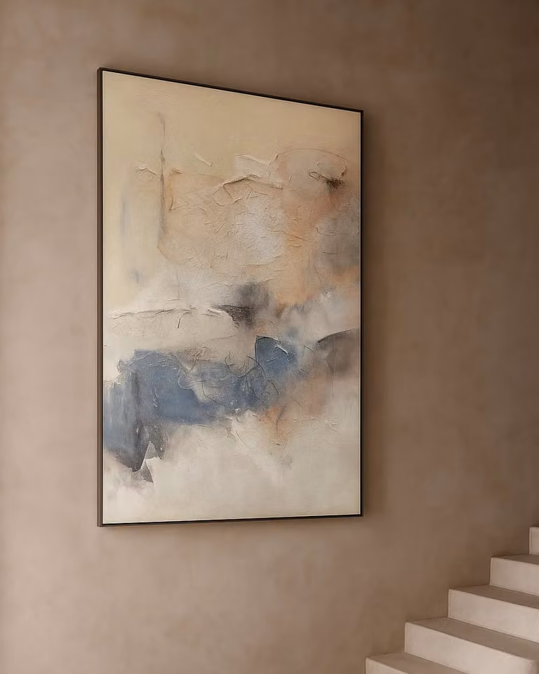 Tommy Franks Asuka Abstract Canvas Wall Art, Multicolour and Black