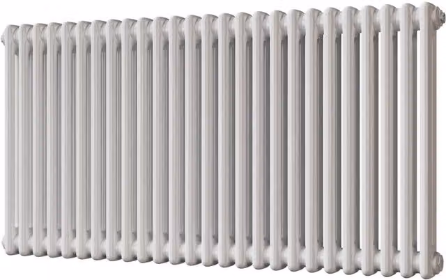 UK Radiators Horizontal White 2 Column Steel Radiator, W: 116.4 cm, H: 60.0 cm – 1