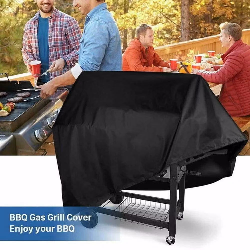 SPETLEK L Heavy Duty Waterproof PVC BBQ Cover in Black, W: 100 cm, D: 60 cm – 3
